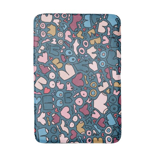 Name des neutralen Brustmusters Badematte (Vorderseite Vertikal)