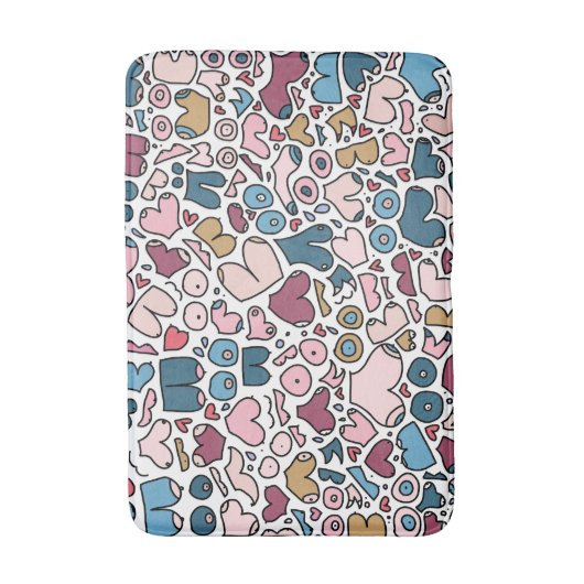 Name des neutralen Brustmusters Badematte (Vorderseite Vertikal)