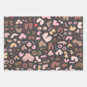 Name des neutralen Brustmusters Geschenkpapier Set (Vorderseite 3)