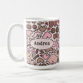 Name des neutralen Brustmusters Kaffeetasse