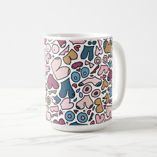 Name des neutralen Brustmusters Kaffeetasse (VorderseiteRechts)