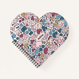 Name des neutralen Brustmusters Notizblock