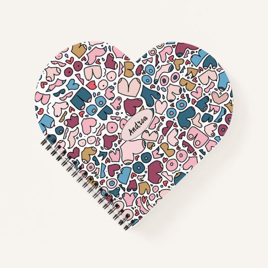 Name des neutralen Brustmusters Notizblock (Vorderseite)