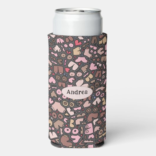 Name des neutralen Brustmusters Selters Dosenkühler (Seltzer Rückseite)