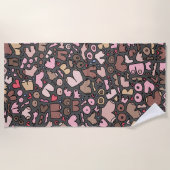 Name des neutralen Brustmusters Strandtuch (Vorderseite)