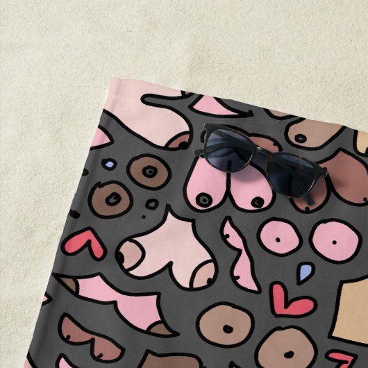 Name des neutralen Brustmusters Strandtuch (Beispiel)