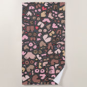 Name des neutralen Brustmusters Strandtuch (Vorderseite)