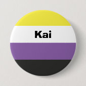 Name des nicht binären Strichs oder Monogramms Button (Vorderseite)