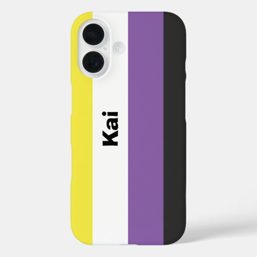 Name des nicht binären Strichs oder Monogramms Case-Mate iPhone Hülle (Rückseite)