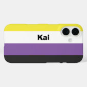 Name des nicht binären Strichs oder Monogramms Case-Mate iPhone Hülle (Rückseite (Horizontal))