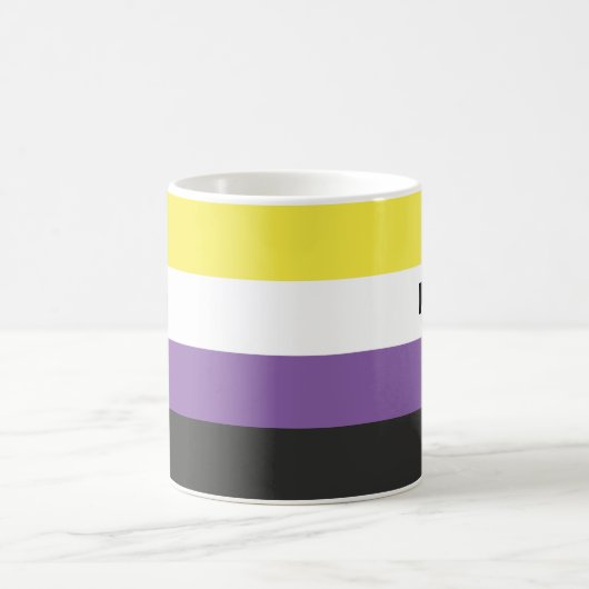 Name des nicht binären Strichs oder Monogramms Kaffeetasse (Mittel)