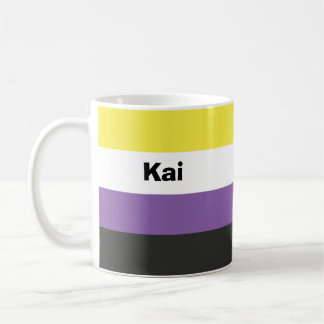 Name des nicht binären Strichs oder Monogramms Kaffeetasse