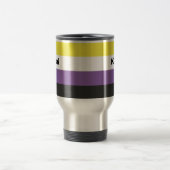 Name des nicht binären Strichs oder Monogramms Reisebecher (Mittel)