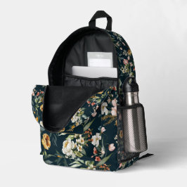 Name des niederländischen Art Watercolor Floral Pa Bedruckter Rucksack