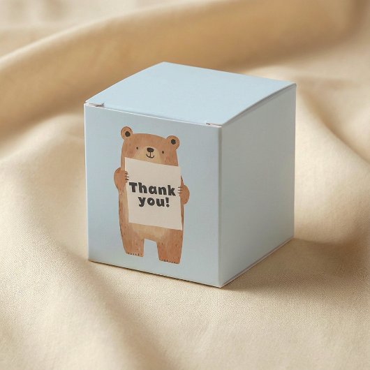 Name des niedlichen Bärenhalters oder Meldungszeic Geschenkschachtel