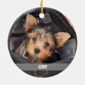 Name des niedlichen Begleiters des Fotos oder des Keramik Ornament (Hinten)