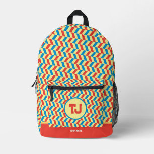 Name des niedlichen Brithday zurück zur Schule Bedruckter Rucksack