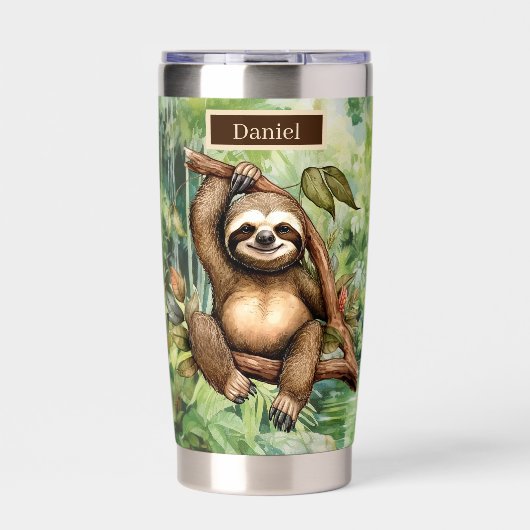 Name des niedlichen Campings Thermobecher (Vorderseite)