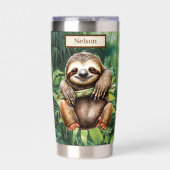 Name des niedlichen Campings Thermobecher (Vorderseite)