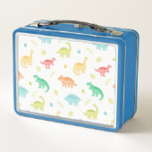 Name des niedlichen Dinosaurier-Designs Metall Brotdose (Rückseite)