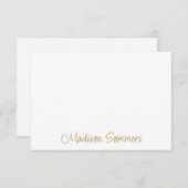 Name des niedlichen handgeschriebenen Skripts Mitteilungskarte (Vorne/Hinten)