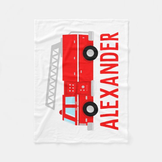 Name des niedlichen Lastkraftwagens Fleecedecke (Vorderseite)