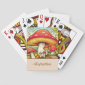 Name des niedlichen Rotmuskels Spielkarten (Rückseite)