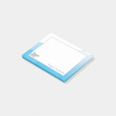 Name des niedlichen Tierhais Post-it Klebezettel (angewinkelt)