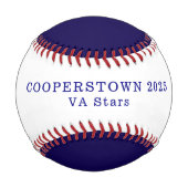 Name des NY Baseball-Fotos Baseball (Rückseite)