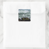 Name des Ocean Buchzeichen Hier Aufkleber (Tasche)