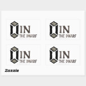 Name des Ofens Rechteckiger Aufkleber (Blatt)