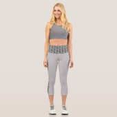 Name des Om Symbol High Waisted Capri Leggings (Vorderseite)