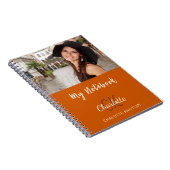 Name des orangefarbenen Fotos Notizblock (Rechte Seite)