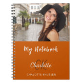 Name des orangefarbenen Fotos Notizblock (Vorderseite)