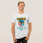 Name des Paintball King Airsoft-Positionsdatums Tri-Blend Shirt (Vorderseite voll)