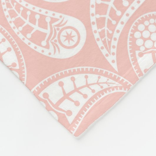 Name des Paisley-Monogrammes Fleecedecke (Ecke)