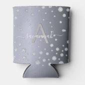 Name des Party Silver Diamonds monogram Dosenkühler (Vorderseite)