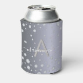 Name des Party Silver Diamonds monogram Dosenkühler (Kanne Rückseite)