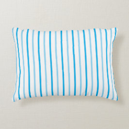 Name des Pastells Blau und weiße Streifen auf der  Dekokissen