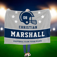 Name des personalisiert Navy Blue Football Players
