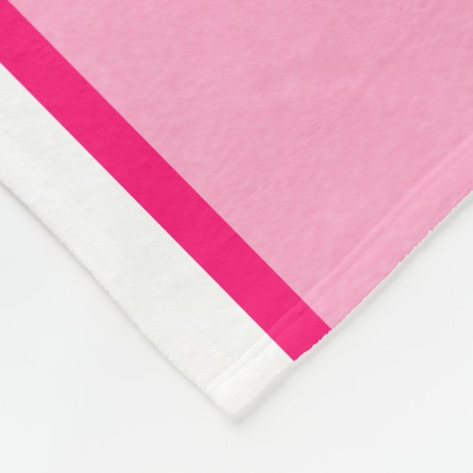 Name des personalisiert rosa Aquarelltonspielers Fleecedecke (Ecke)
