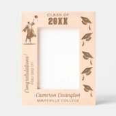 Name des personalisierten Abschlusses, Schule/Uni, Geätzte Rahmen (Vorderseite)