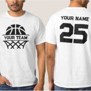 Name des personalisierten Basketballteams, Name un T-Shirt