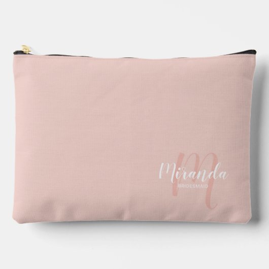 Name des Personalisierten Bridesmaid Monogramms Zubehörtasche (Vorderseite)