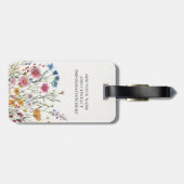 Name des personalisierten Chic Gepäckanhänger (Rückseite horizontal)