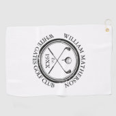 Name des personalisierten Classic Golf Clubs Golfhandtuch (Horizontal)