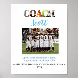 Name des personalisierten Coach Poster