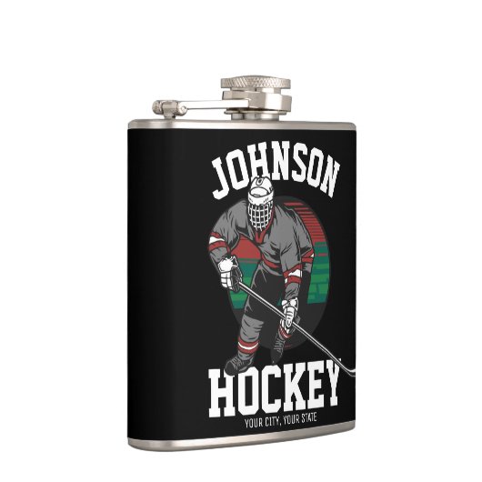 Name des personalisierten Eishockey-Spielerteams Flachmann (Rechts)