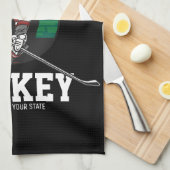 Name des personalisierten Eishockey-Spielerteams Geschirrtuch (Viertel Falte)