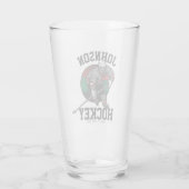 Name des personalisierten Eishockey-Spielerteams Glas (Rückseite)
